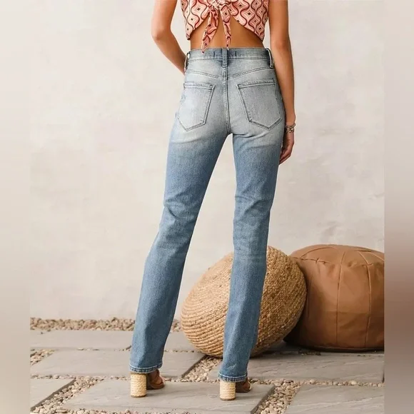 Women’s WILLOW & ROOT The Rise Up Stretch Jean- Size 24 / 29 inseam - Picture 4 of 9